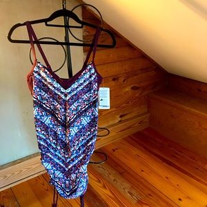 Athleta Marrakesh Side Scrunch Tankini, NWT, 34B/C